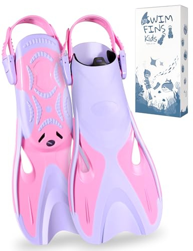 Supertrip Pinne da Snorkeling per Bambini, Pinne Regolabili, Formato da Viaggio, Nuoto, Snorkeling e Immersione, per Bambini e Ragazzi da 6 a 14 Anni