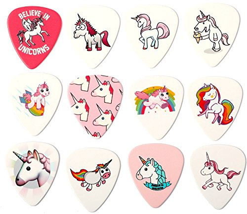 Unicorn Guitar Picks set of 12 Premium Plectrums