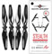 Master Airscrew Stealth Propeller kompatibel mit DJI Mavic Air - Schwarz, 4 Stück