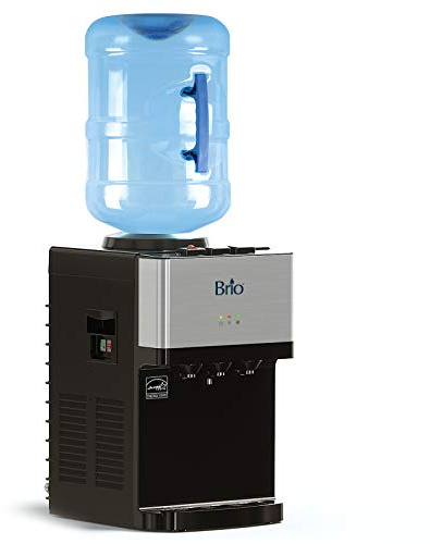 Brio Limited Edition Top Loading Countertop Water Cooler Dispenser with Hot Cold and Room Temperature Water. UL/Energy Star Approved