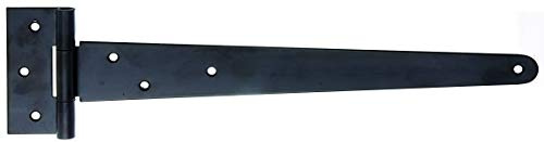 GAH-Alberts Kreuzgehänge 309886 Cross Hangings with Loose Pin Black Dip Varnish Band 495 x 46 mm Hinge 90 x 40 mm, Scharnier