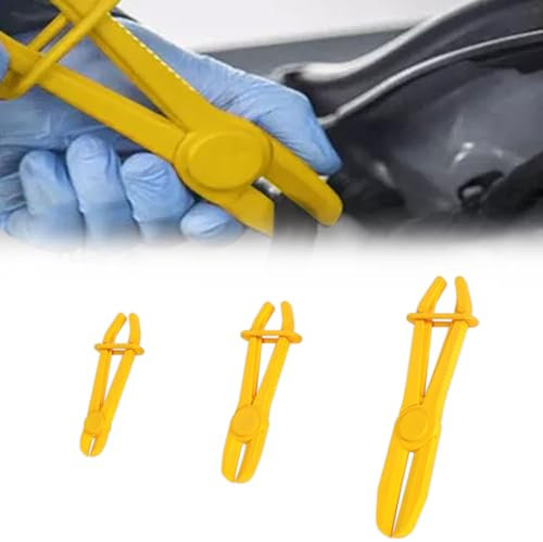 Pinces à Clamper les Durites,Pince a Collier Durite,3 PCS Pince Durite Carburant,Jeu de Pinces pour Durites,Outil de Serrage pour Tuyaux Flexibles,Pince pour Conduite de Carburant
