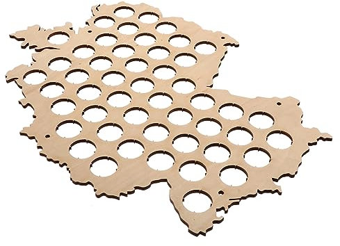 MUSISALY Bierkarte Holzdeckelkarte Schaukastenkarte Kronkorkensammlung Wandkunst Für Biersammler Dekoration