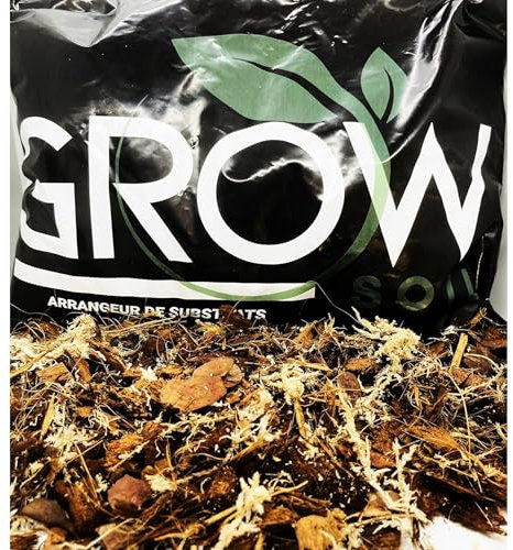 Substrat pour orchidées, Parfaitement adapté avec sphaigne et écorces de pin et éclats de coco Terreau Orchidée 4L - Meilleure Absorption d'eau et Nutrition - pH Neutre PREMIUM kekis orchid mix