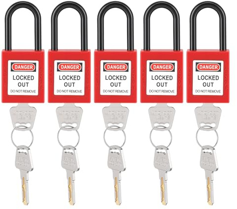 Lockout Lockout 5 Imposta il Lucchetto di Sicurezza della Polvere in Nylon