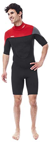 Jobe Herren Perth Shorty 3/2mm Neoprenanzug, Rot, M