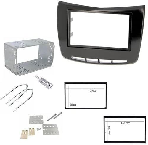 Kit montaggio autoradio 1 DIN/2 DIN con cornice