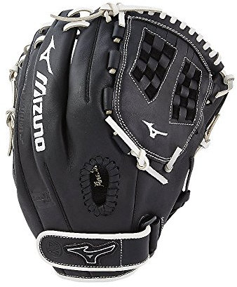 Mizuno MVP Prime SE Fastpitch Infield Modell Handschuhe, Schwarz/Silber
