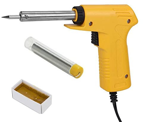 Aglow.it SALDATORE ELETTRICO RAPIDO STILO a STAGNO PISTOLA 30-70W PROFESSIONALE, PUNTA FINE, DOPPIA POTENZA, BOBINA STAGNO, PASTA SALDATURA