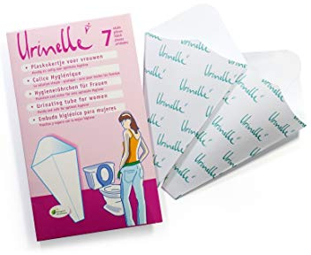 Urinelle | Lot de 6 x 7 Calices Hygiéniques Urinelle | Urinoir Portable & Jetable Féminin | Biodégradable