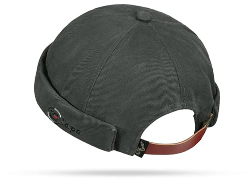 CLAPE Casquette sans Visière Homme Femme Bonnet Docker Réglable Pliable