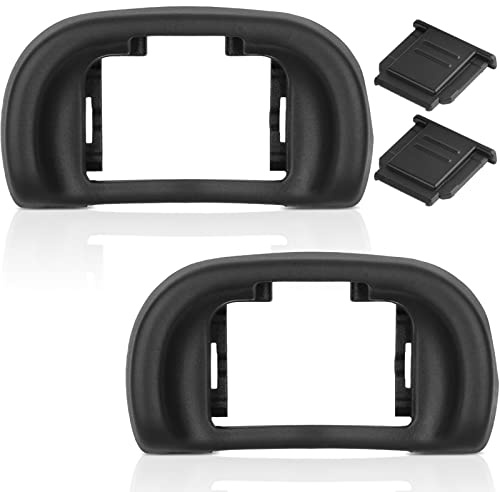 Silicone Morbido Oculare Fotocamera Camera Oculare per Sony A7III A7II A9 A7S A99II A58 A7 A7R IV A7RIII A7SII 2Pack Copertura Scarpe Calde Fotocamera + 2Pack Fotocamera Eye Cup Sostituzione per Sony