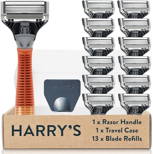 Harry's Original Value Pack, Includes Weighted Handle and 13 Razor Blade Refills
