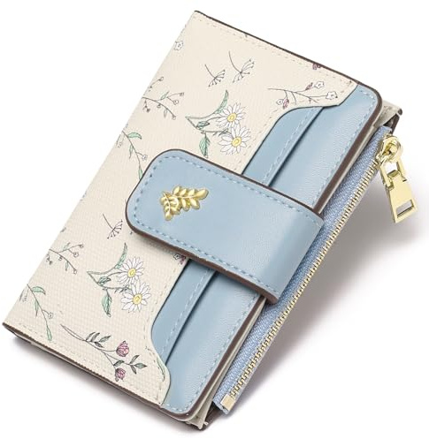 GAEKEAO Wallet Women Small RFID Vegan Leather Card Holder for Women