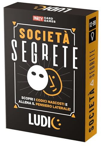 Ludic - Hemliga Samhällen - Upptäck dolda koder och träna sidtänkande! - Sällskapsspel med 2–6 spelare, 8+ år, ett kortspel för hela familjen | IT59933
