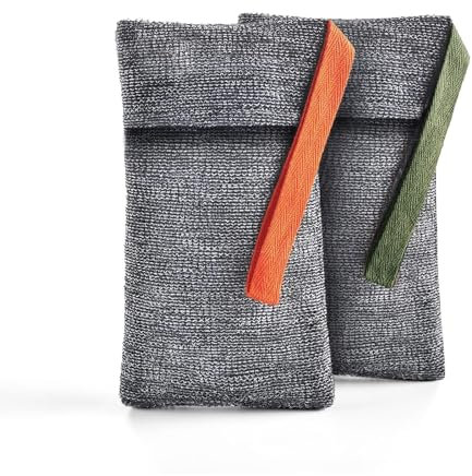 BelleVive 2 Sacchetti di Sapone, risparmiatori di Sapone e Sacchetti per Sapone Solido per un'esfoliazione Profonda, Spugna da Doccia per Il Corpo, Sacchetto esfoliante per Il Bagno, Sacchetto di