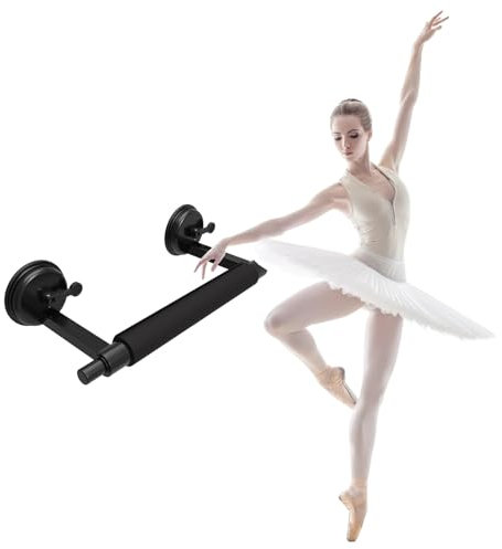 GLJTUO Tragbare Ballettstange Mit Saugnapf, Höhenverstellbare Wandhalterung, Tanzstange Für Balance-Ballettübungen Und Barre-Workouts Zu Hause,