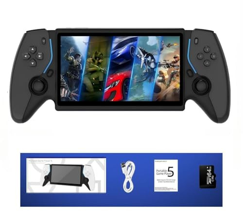 ugtenversi 7.0-inch Retro Handheld Gaming Console 64GB, Pre-Loaded with 15,000+ Games/30+ Emulators, Supports HDMI Output for Big-Screen Gaming(White)