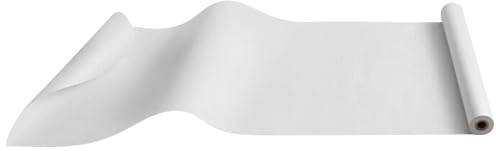Lurrose Rollo de Papel para Pintar Blanco Adecuado para Acuarela y Boceto, Papel de Dibujo Fácil de Usar y Transportar para Actividades Artísticas Infantiles