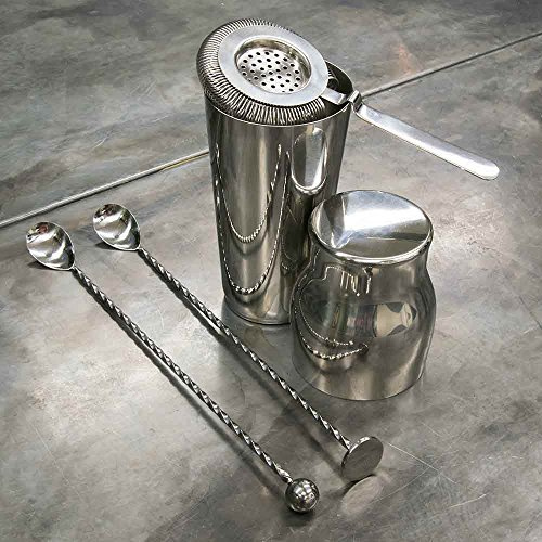 Urban Bar Calabrese Cocktail Set - Designer Barware Individually Gift Boxed - Made from Japanese Steel