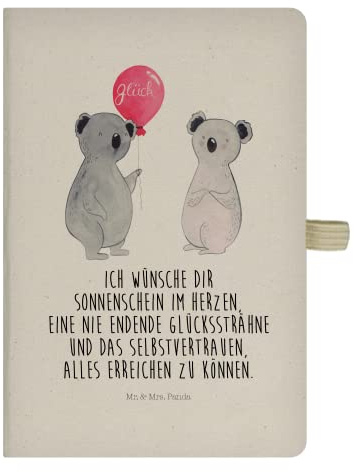 Mr. & Mrs. Panda Kladde Koala Luftballon - Geschenk, Party, Journal, Geburtstag, notizbuch, Reisetagebuch, Schreibheft, Skizzenbuch