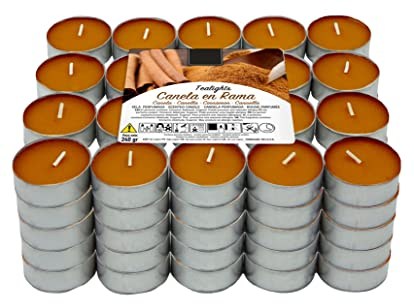 Lumar Aromatic Velas de té aromáticas (Canela en Rama Pack 100 Velas)