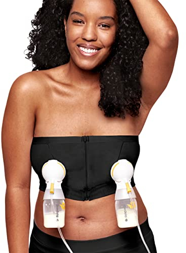 Medela Hands-free Abpump-Bustier – Einfaches Abpumpen mit adaptivem Stretch für maximalen Komfort und einfachen Milchfluss
