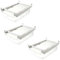 3er Set Universal Kühlschrank Behälter Kunststoff - Zusatz Schublade für den Kühlschrank | Gemüseschale, Organizer | Obst Aufbewahrungsbox | Kühlfach, Gemüsefach | Auszugsschale Gemüsebehälter