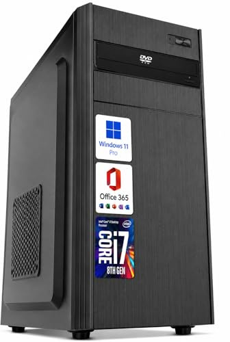 Betashop PC Fisso Desktop NUOVO • Cpu intel core i7-8700 • 32GB RAM DDR4 • 1Tb SSD nvme • Windows 11 Pro • WiFi • Office 365 • Pronto All'Uso • USB 3.0 • Grafica Integrata Intel UHD 630