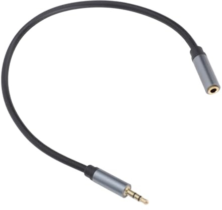 3,5 Mm Manlig Till Kvinnlig Förlängningskabel, 30 Cm / 11.8in Audio Auxiliary Stereo Extension Audio Cable 3,5 Mm Jackkabel för Telefoner, Hörlurar, Högtalare, Surfplattor och
