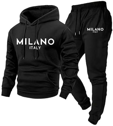 Chandal Hombre Completo Conjunto Chandal Hombre Deporte Sudadera Y Pantalones Elásticos Running Casual con Bolsillos Chándales Termico 2 Piezas Trekking Invierno Otoño Ropa
