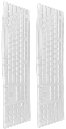 OSOLADY Cubierta para Teclado de Silicona 2 Piezas, Película Antideslizante Compatible Teclados Mk270 para Uso en Tablet y PC