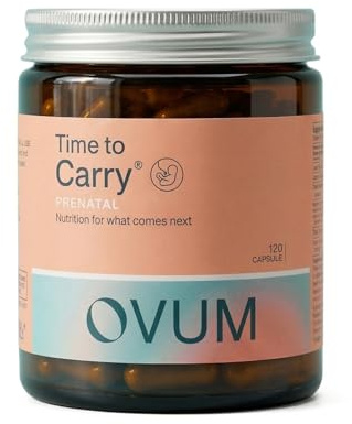 OVUM Time to Carry Prenatal – Complete Pregnancy Vitamins for Women | Complete prenatal vitamin formula for women – see full listing for ingredient and dosage details