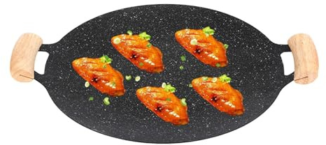 Poêle Teppanyaki | Plat de Cuisson Rond antiadhésif coréen