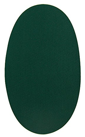 Haberdashery Online - 6 Piece Bottle Green Knee Patches, Iron-On Pads for Clothes Protection & Repair, Ideal for Trousers, Jackets, Sweaters, Shirts, 16x10 cm, Color: BG