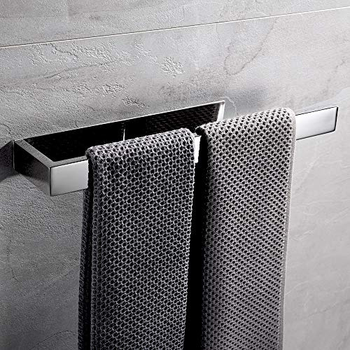 Melairy 35CM Handtuchringe 304 Edelstahl ohne Bohren Chrom Handtuchstange Handtuchhalter,Badetuch Ring Halterung Selbstklebend für Badzimmer und Küche