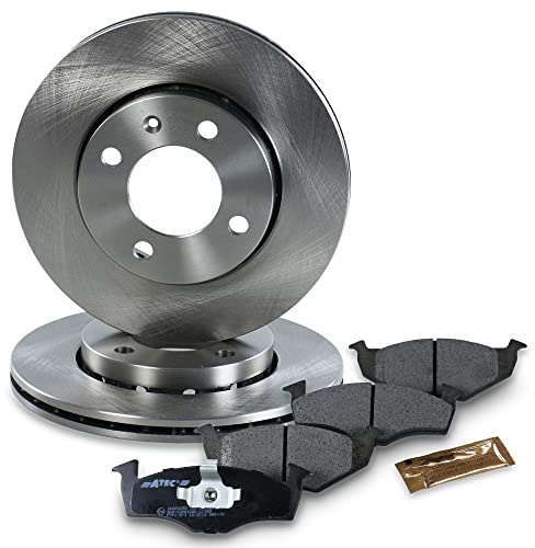 ATEC GERMANY Juego de frenos eje delantero incl. discos de freno Ø 239 mm ventilados + pastillas de freno delanteras Compatible con SEAT AROSA (6H1), VW LUPO I (6X1, 6E1), POLO (6N2) (6N1) (6V2)