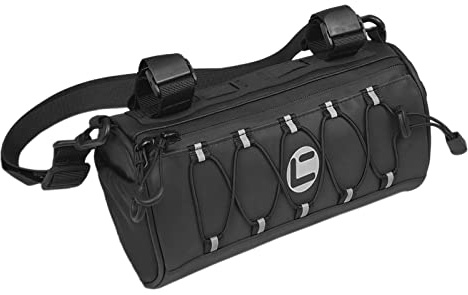 Lixada Bike Handlebar Bag, 2.7L Waterproof Bicycle Front Bag Shoulder Bag Professional Cycling Accessories Black
