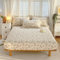 1 Stück Baumwoll-Spannbettlaken mit Blumenmuster, Bettbezug mit Gummizug, Queen-Size-Bett, Spannbettlaken 180 x 200 cm