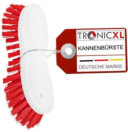 TronicXL Premium kannborste industri kommersiell skrubbborste koksäker borste rengöringsborste röd