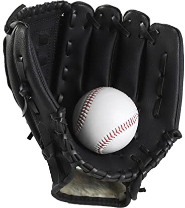 Basebollträningshandskar – Baseballhandskar för tonåringar, slitstarka softbollhandskar | Catcherhandskar, baseballhandskar för barn, basebollhandskar av PU-läder för barn