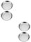 GRIRIW 4 Stück Platte edelstahlteller edelstahlblech baking dish paletten bratenblech grüner Eiergrill elektrischer Druck kalter Nudelteller geschirr aus edelstahl Rostfreier Stahl Silver