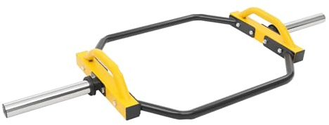 Sexkantstång, långhantelstång, Deadlift, 142 cm hexagon hantelstång, avtagbar hexagon, bar, sexkant, viktlyftstång, upp till 150 kg
