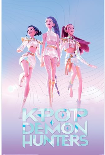 Pyramid International K-POP DEMON HUNTERS (HUNTRIX) MAXI POSTER 90cm x 60cm Maxi Poster – Unframed K-Pop Wall Art Poster for Home, Bedroom, or Studio
