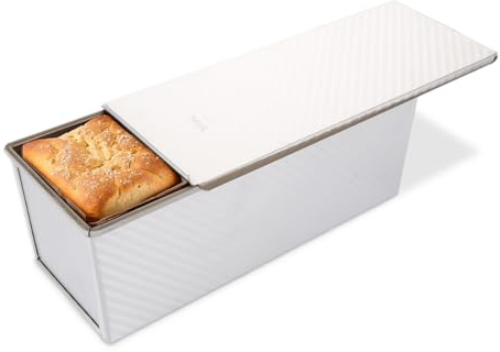 FWEEK Toastbrot Backform Brotbackform mit Deckel 1000g Toastbrot Backform mit Deckel Antihaft Brotform Pullman Laib Pfanne Brot Toastform für Brotback Toast Kuchen