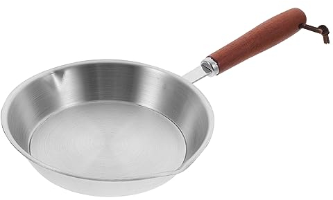 PRETYZOOM Mini Poêle Inox 12Cm Sans Revêtement Pour Cuisson Œufs Crêpes Et Petite Cuisine En Acier 18/10 Polyvalente