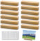 SHENSAIGO 12 Stück Kartenhalter Holz, 10.5x2.5x1.5cm Tischkartenhalter, Stabil Kartenständer, Menükartenhalter für Hochzeiten Bankette und Partys Menükartenhalter Fotohalter Postkartenhalter