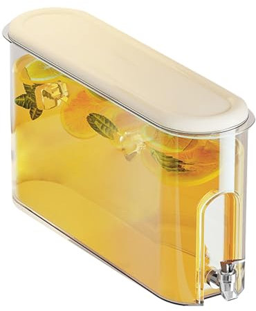 Juice Pitcher for Fridge, Cold Water Jug, 4L Fridge Water Jug, Cold Drink Container, Leak-Proof 4L Drink Dispenser Cold Water Pitcher for Fridge, Perfect for Cold Water, Juice, and Beverages