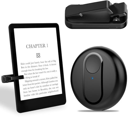 Page Turner for Kindle Paperwhite Accessories, RF Remote Control Wireless Page Turner for Kobo Surface Comics/Novels iPhone Android Tablets,Phone Camera Video Record Remote Triggers