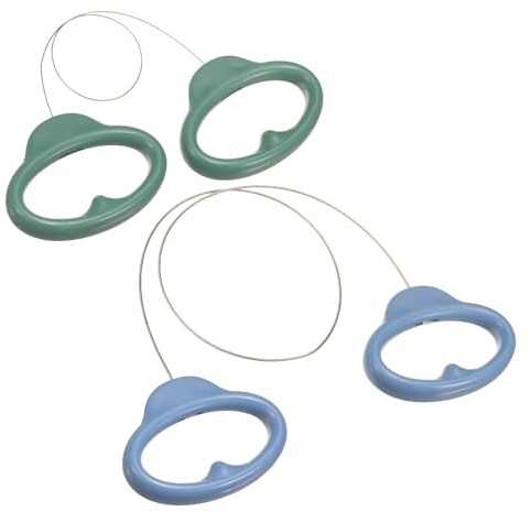 sourcing map 2Pcs Pottery Wire Tool, 11.8/19.5 Stainless Steel Clay Cutters Wire Cutting Pottery Tools Clay Cutter with Handle for Dough Cutting Sculpting Carving, Dark Green/Dark Blue